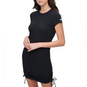 Women's Calvin Klein Drawstring-Side Dress. Small. Black
